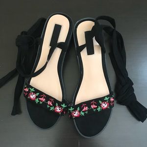 Forever 21 Tie Up Sandals